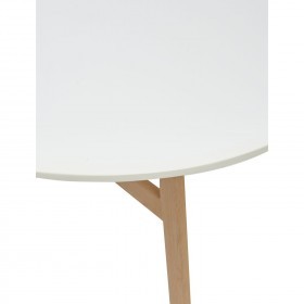 Стол обеденный SATEL D80 белый (Eames)