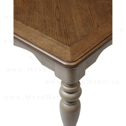 Стол раздвижной LT T18331 Oak #K558/ Milky Grey #G48 винтажный