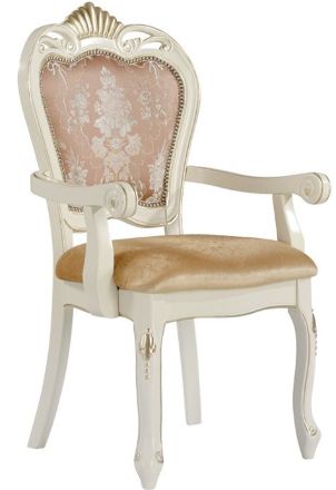 Стул-кресло Vanti-8041-AC белый с подлокотниками