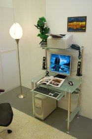 Компьютерный столы G004NG2 матовое стекло