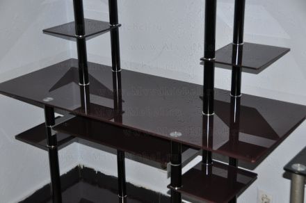 Стол компьютерный из стекла G019G8 стекло коричнево-бордовое (УЦЕНЁННЫЙ!)