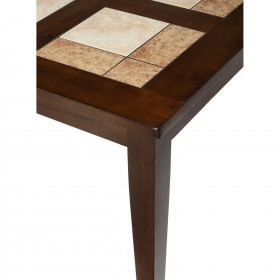 Стол раздвижной LT T13271 Honey Oak #K115/ плитка 2 тона - Cosmo, Antige Leather