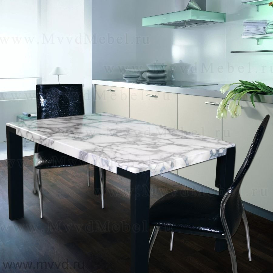 Кухонный стол В3006К столешница из искусственного мрамора - Распродажа!