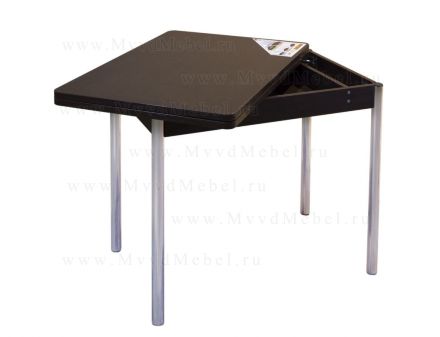 Обеденный стол раскладной с ящиком (нишей), модель &quot;Орфей-1.1&quot;, цвет дуб венге