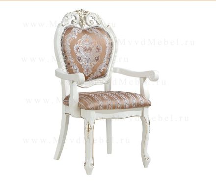 Стул-кресло Vanti-8042-AC белый с подлокотниками