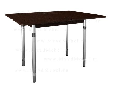 Обеденный стол раскладной с ящиком (нишей), модель &quot;Орфей-8.1&quot;, цвет дуб венге