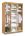 Шкаф-купе трехдверный с зеркалом с рисунком плющ (ширина 172, 205 или 229 см) - с фасадом №21 плющ