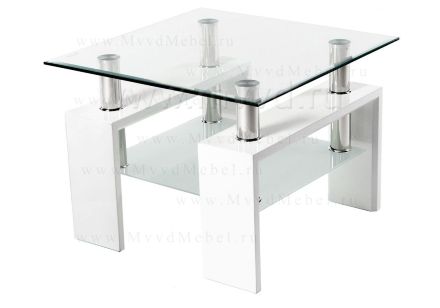 Журнальный столик ST-052 стекло-дерево