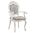 Стул-кресло Vanti-8058-AC белый с подлокотниками