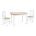 Стол раздвижной PROVENCE-LG Ceramique Uni с плиткой