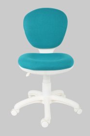 Стул-кресло XYL-1120G голубое с белым основанием регулируемое по высоте для школьника (BM)