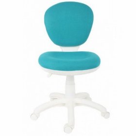 Стул-кресло XYL-1120G голубое с белым основанием регулируемое по высоте для школьника (BM)