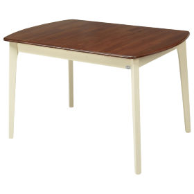 Стол раздвижной JIN E-HR3248R Cream+Oak деревянный