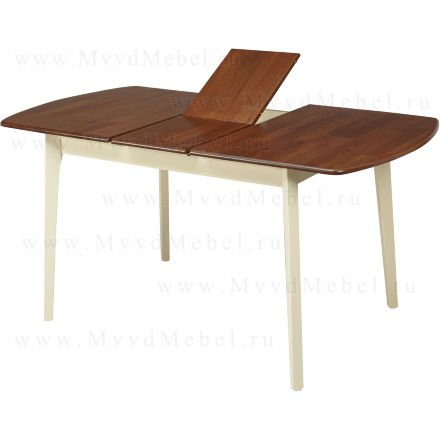 Стол раздвижной JIN E-HR3248R Cream+Oak деревянный