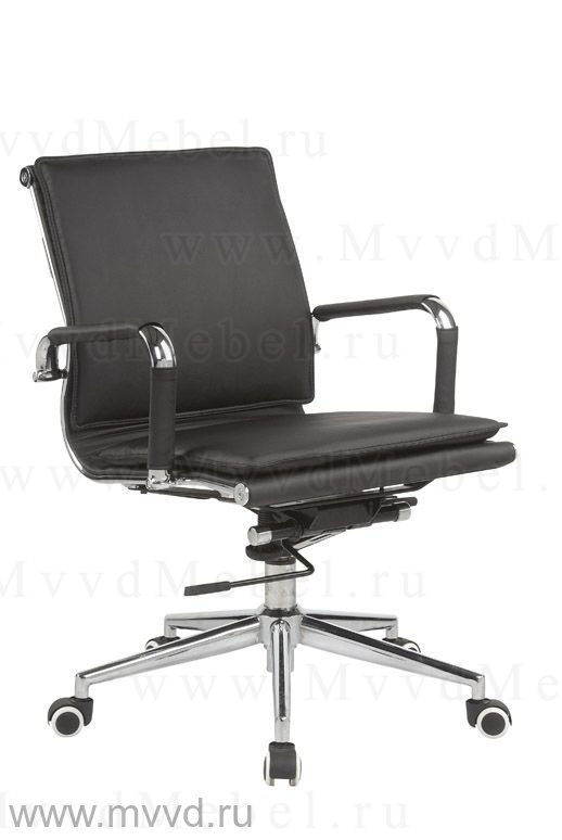 Офисное кресло RT-07Q чёрное с механизмом качания и фиксацией (BM)