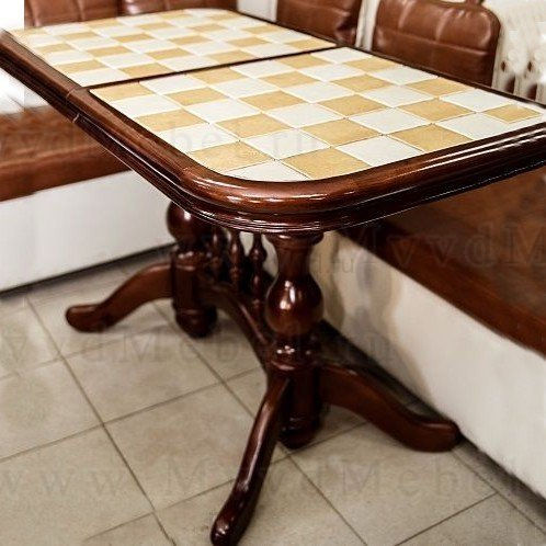 Стол с плиткой Димасс-Шахматы раздвижной (DMC)