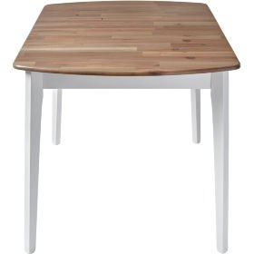 Стол раздвижной JIN E-HR3248R White+G.Washed деревянный