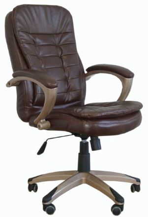 Кресло руководителя с эргономичной спинкой RT-202 коричневое (BM)