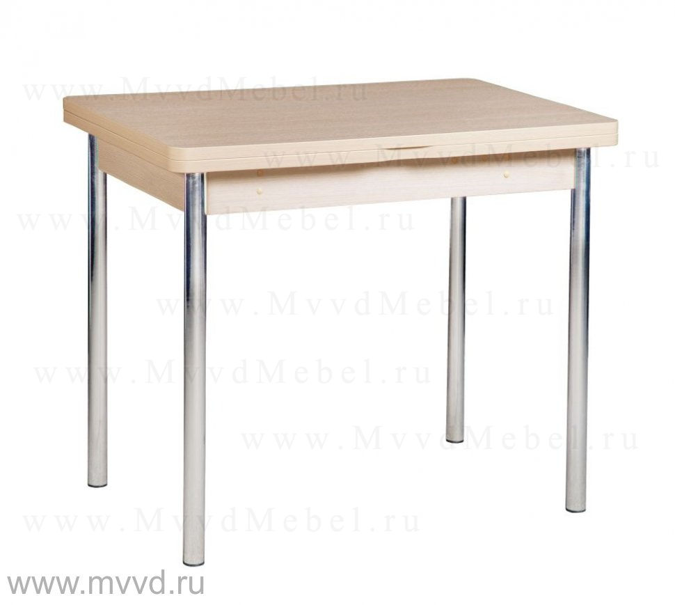 Обеденный стол раскладной с ящиком (нишей), модель "Орфей-1.1", цвет дуб кобург
