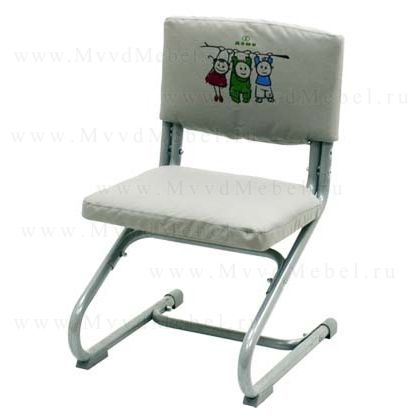 Чехол съёмный Оксфорд (для стула СУТ-01) - материал плотная ткань, цвет серый с рисунком дэми