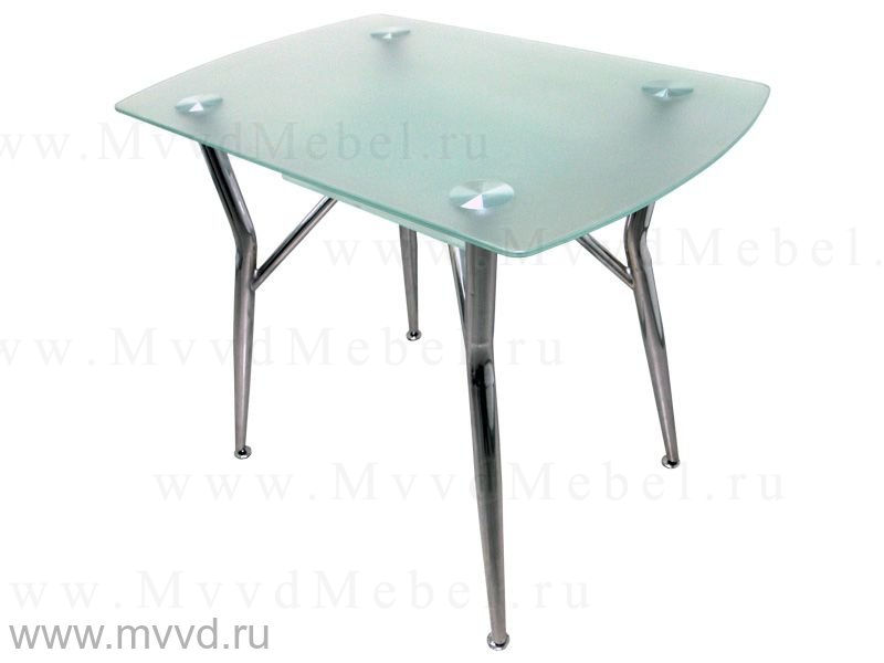Прямоугольный обеденный стол АЗАЛИЯ-2 матовое стекло (GT-AD)