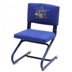 Чехол съёмный Оксфорд (для стула СУТ-01) - материал плотная ткань, цвет синий с рисунком дэми