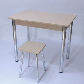Маленький кухонный стол ТП-90х60 / 100х60 ножки хром