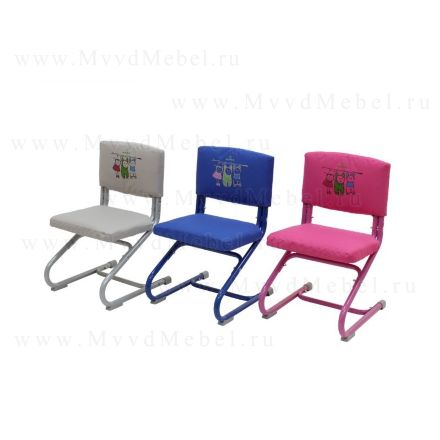 Чехол съёмный Оксфорд (для стула СУТ-01) - материал плотная ткань, цвет розовый с рисунком дэми