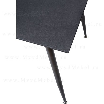 Стол DIRK графит BTC-F051 стеклянный под керамику