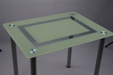 Кухонный стол на заказ Эдель-10 стеклянный