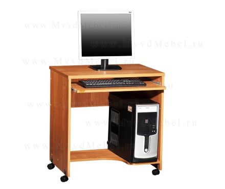 Компьютерный стол на колесиках, модель &quot;Фортуна-22.1&quot;, цвет ДСП - Ольха