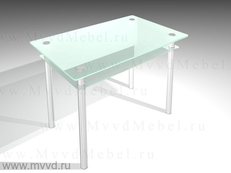 Прямоугольный обеденный стол АТЛАНТ-702 матовое стекло (GT-AD)