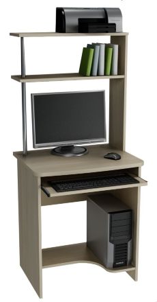 Компьютерный стол из ДСП, модель &quot;Фортуна-25&quot;, цвет Дуб Кобург