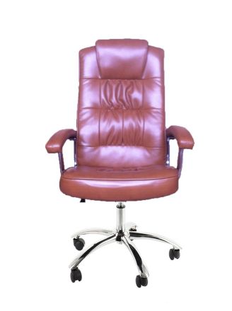 Кресло руководителя H-9005L коричневое с механизмом качания и фиксацией (BM)