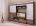Стенка в гостиную модульная &quot;Соренто-266 вариант №1&quot; - готовый комплект длиной 266 см, в цвете Дуб Венге с фасадами Зебрано и Жемчуг глянец