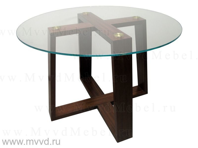 Круглый обеденный стол ВЕНА-3 с каркасом из дерева (GT-AD)
