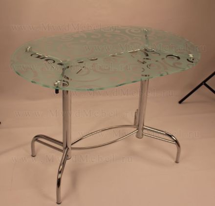 Стол на заказ кухонный стеклянный Этюд с рисунком или фотопечатью