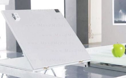 Стол-трансформер журнальный В2109 белое стекло