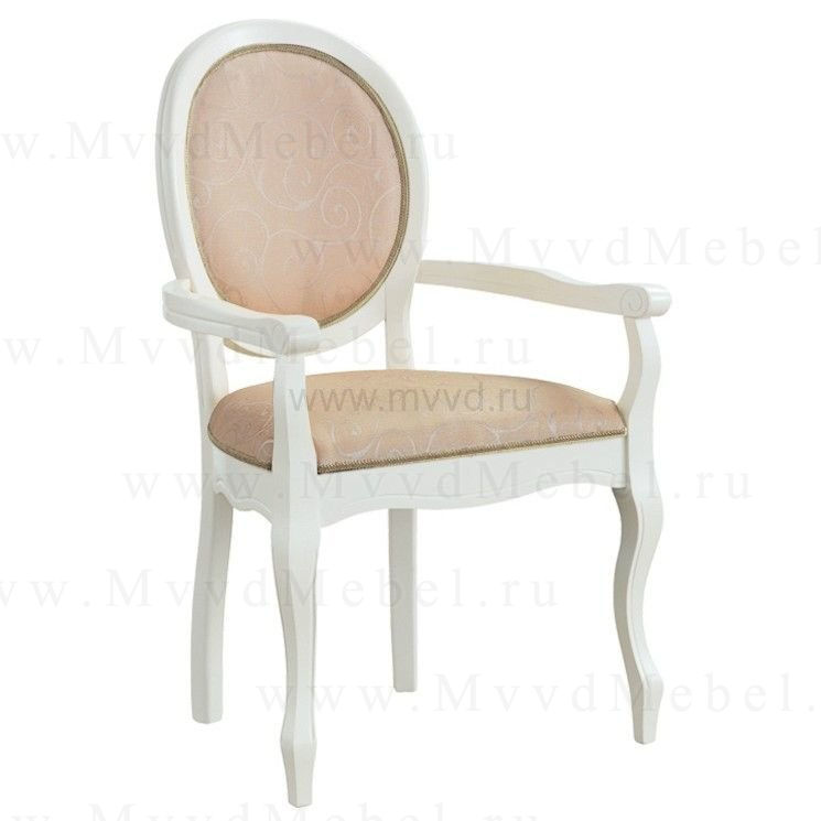 Стул-кресло FIONA AC молочный с подлокотниками