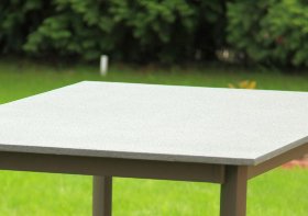 Стол уличный обеденный LEON - алюминий/искусственный камень (BF)