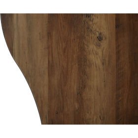 Столик журнальный WOOD-61 каплевидный деревянный винтажный