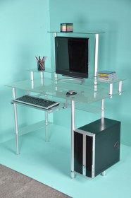 Компьютерный столы D99G2 матовое стекло