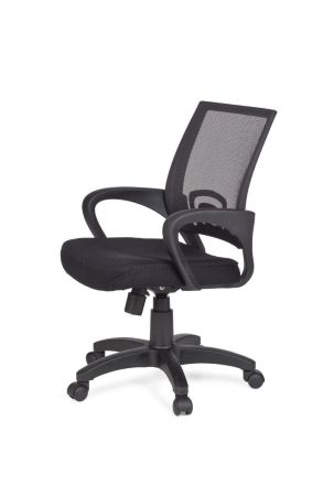 Компьютерное кресло Z-6474 чёрное с эргономической спинкой (BM)