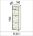 Стенка в гостиную модульная &quot;Валенсия-232&quot; - готовый комплект длиной 232 см, в цвете Дуб Венге с фасадами Синга Крем