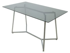 Прямоугольный обеденный стол ДАЛЛАС-3 серый (GT-AD)