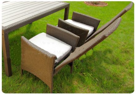 Комплект садовой мебели LAVRAS-165 cтол и 4-ре кресла с регулируемой спинкой (BF)