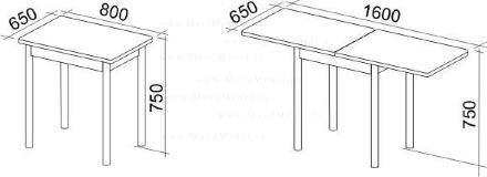 Обеденный стол раскладной, модель &quot;Орфей-11&quot;, цвет ольха