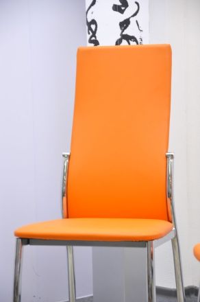 Стул С4808 оранжевый Распродажа (PU18007, 2368)