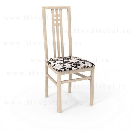 Деревянный стул с мягким сиденьем с высокой спинкой Ла Скала (KS)