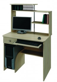 Компьютерный стол из ДСП, модель &quot;Фортуна-19.1&quot;, цвет Дуб Кобург